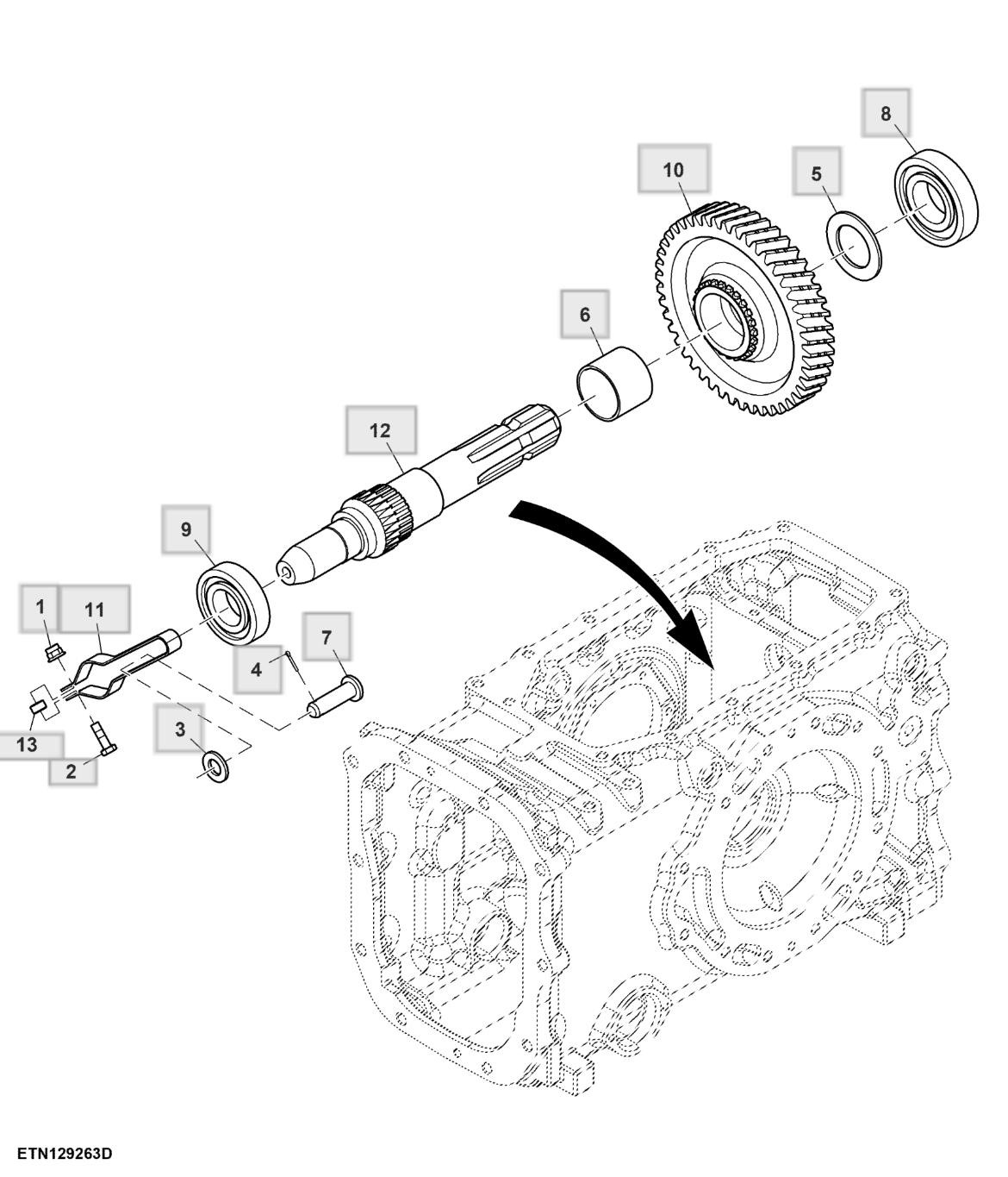 Trục ra PTO, ly hợp đơn, PTO đơn